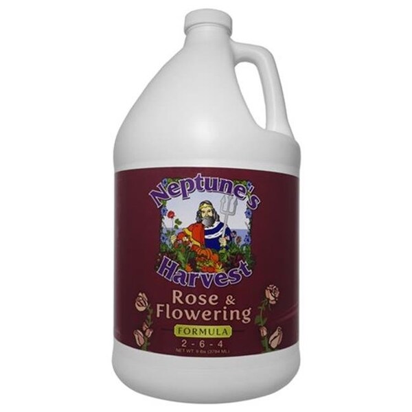 Neptunes Harvest Neptunes Harvest 142 oz Red Label Gallon Rose & Flowering Fertilizer - Pack of 4 RF 191 - main